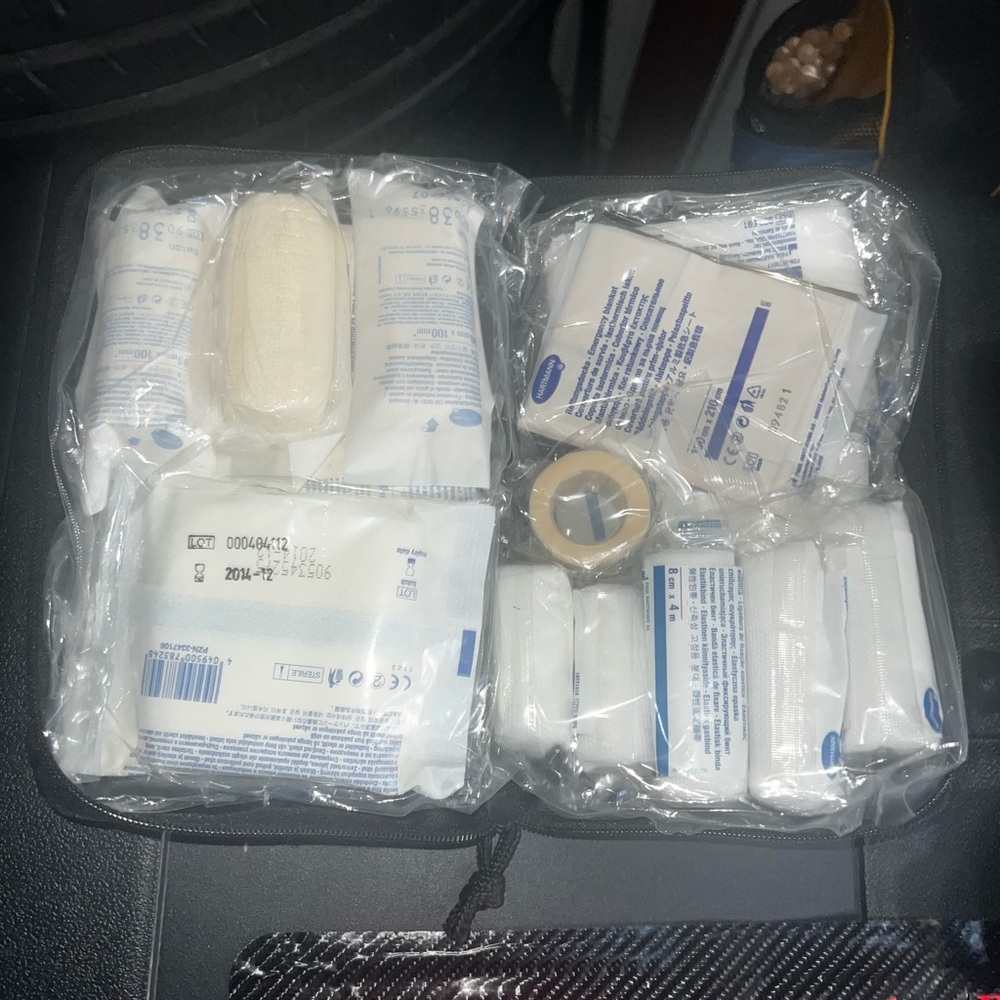 Black First Aid Kit Bag by Mercedes Benz
